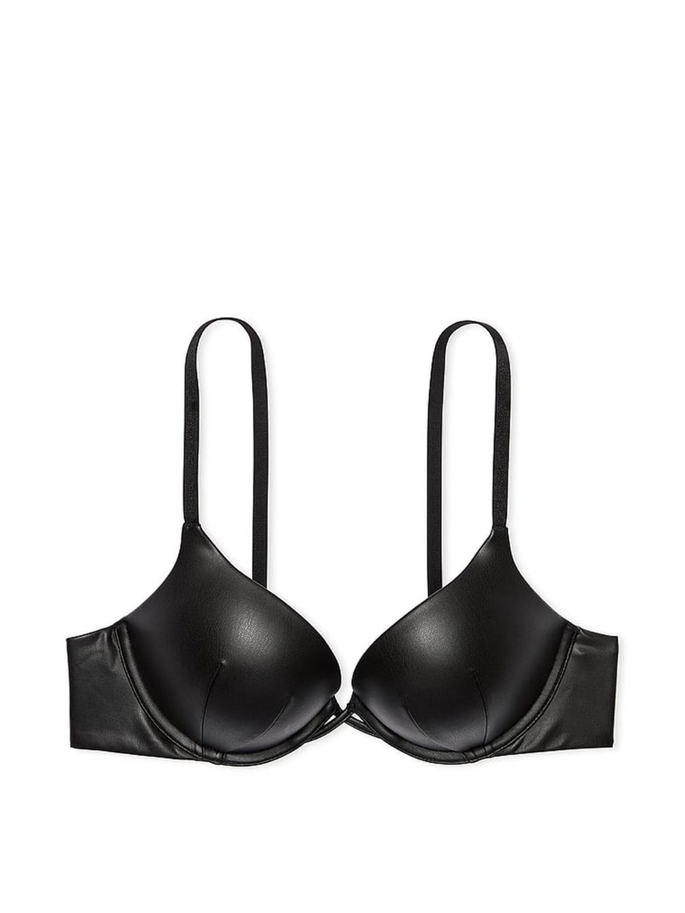 VS Very Sexy Bombshell Add-2-Cups Faux Leather Push-Up Bra